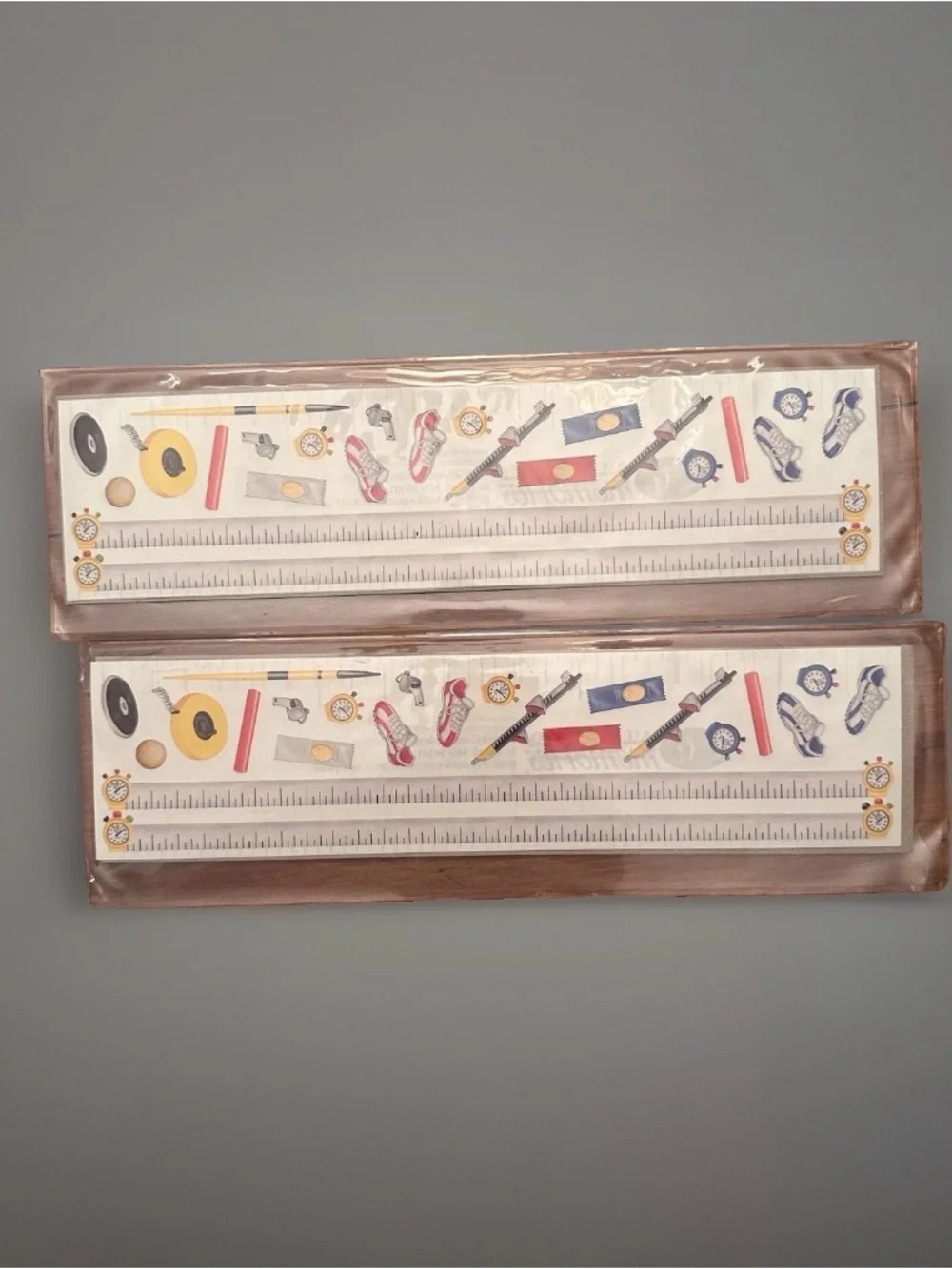 Lot Of 2 CREATIVE MEMORIES Great Lengths Track & Field, 6 strips Each